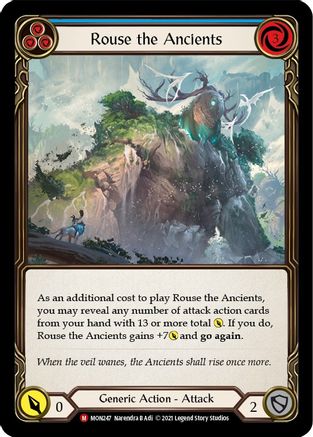 Rouse the Ancients (Rainbow Foil) [U-MON247-RF] Unlimited Rainbow Foil Flesh And Blood Single Flesh And Blood   