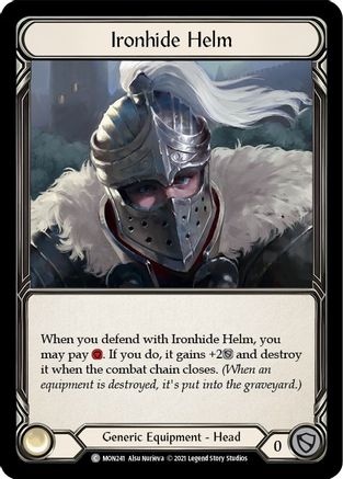 Ironhide Helm [MON241] 1st Edition Normal Flesh And Blood Single Flesh And Blood   