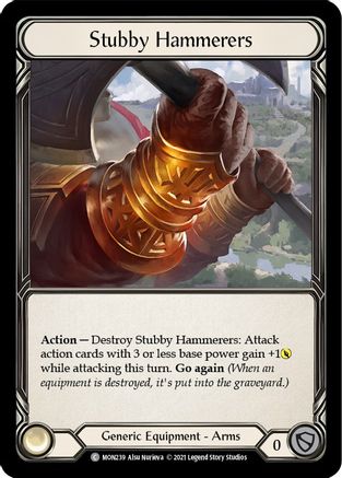 Stubby Hammerers [MON239] 1st Edition Normal Flesh And Blood Single Flesh And Blood   