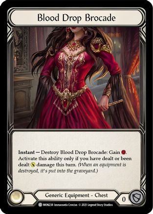 Blood Drop Brocade (Cold Foil) [MON238-CF] 1st Edition Cold Foil Flesh And Blood Single Flesh And Blood   