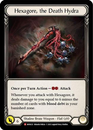 Hexagore, the Death Hydra [U-MON121] Unlimited Normal Flesh And Blood Single Flesh And Blood   
