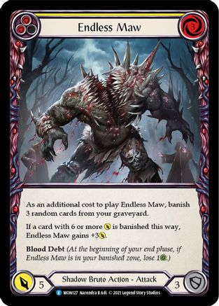 Endless Maw (Yellow) [U-MON127] Unlimited Normal Flesh And Blood Single Flesh And Blood   