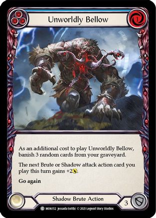 Unworldly Bellow (Blue) [MON152] 1st Edition Normal Flesh And Blood Single Flesh And Blood   