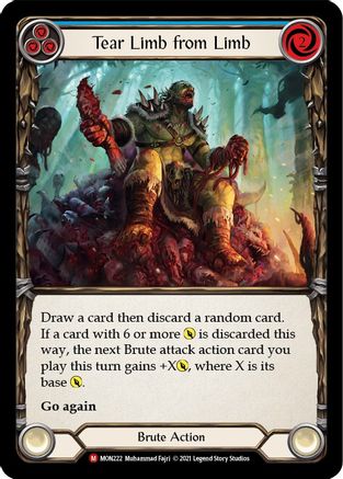 Tear Limb from Limb (Rainbow Foil) [U-MON222-RF] Unlimited Rainbow Foil Flesh And Blood Single Flesh And Blood   