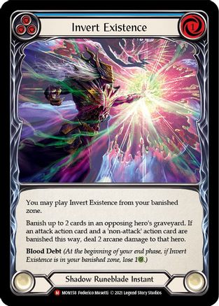 Invert Existence [MON158-RF] 1st Edition Rainbow Foil Flesh And Blood Single Flesh And Blood   