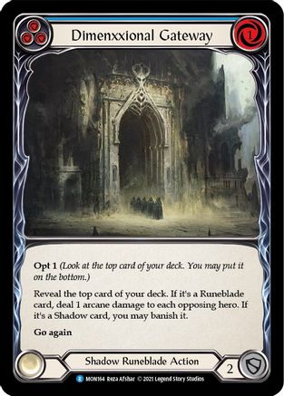 Dimenxxional Gateway (Blue) [U-MON164] Unlimited Normal Flesh And Blood Single Flesh And Blood   