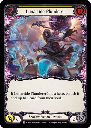 Lunartide Plunderer (Yellow) [MON207] 1st Edition Normal Flesh And Blood Single Flesh And Blood   