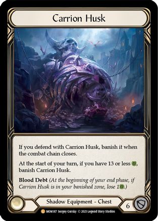 Carrion Husk (Rainbow Foil) [U-MON187-RF] Unlimited Rainbow Foil Flesh And Blood Single Flesh And Blood   