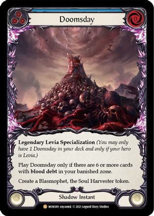 Doomsday (Rainbow Foil) [U-MON189-RF] Unlimited Rainbow Foil Flesh And Blood Single Flesh And Blood   