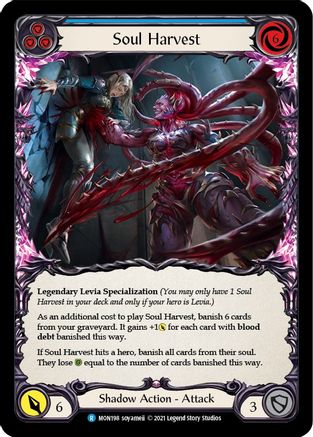 Soul Harvest (Rainbow Foil) [MON198-RF] 1st Edition Rainbow Foil Flesh And Blood Single Flesh And Blood   