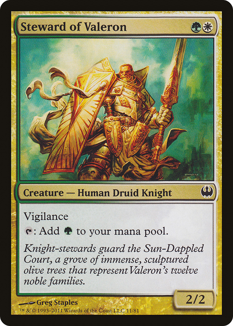 Steward of Valeron (DDG-011) [Misc] Duel Decks: Knights vs. Dragons MTG Single Wizards of the Coast
