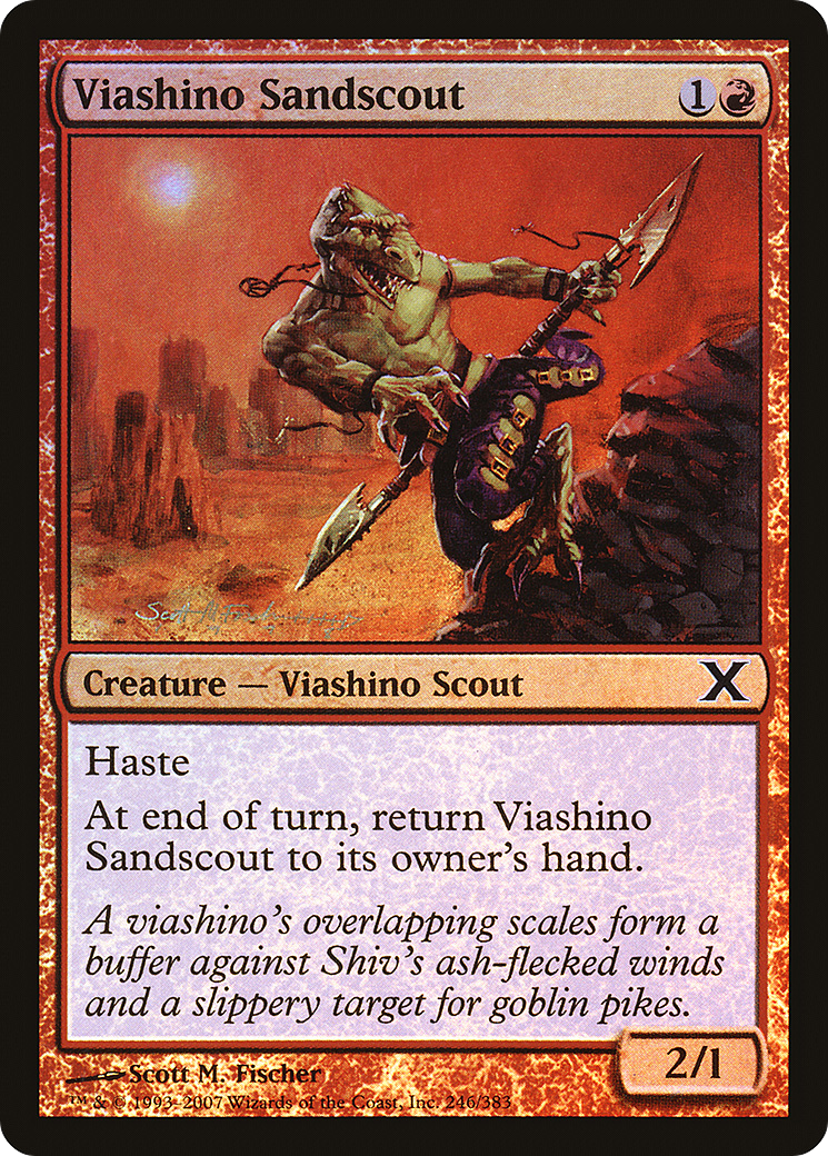Viashino Sandscout (10E-246★) [Tenth Edition] Foil MTG Single Wizards of the Coast