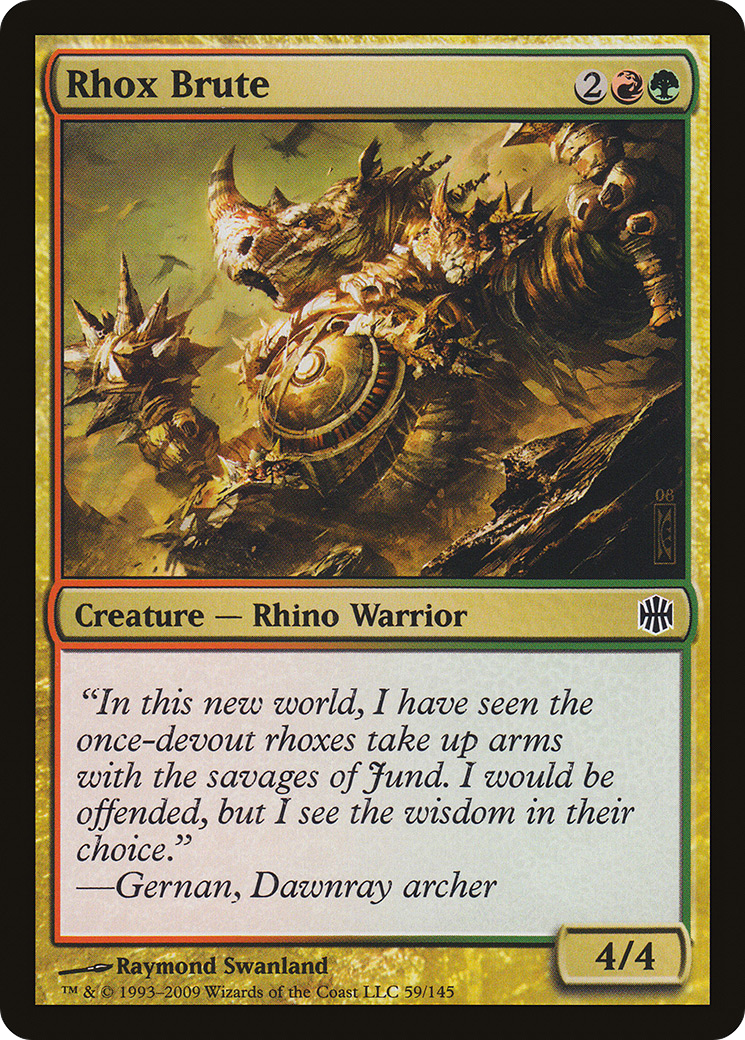 Rhox Brute (ARB-059) [Alara Reborn] Foil MTG Single Wizards of the Coast