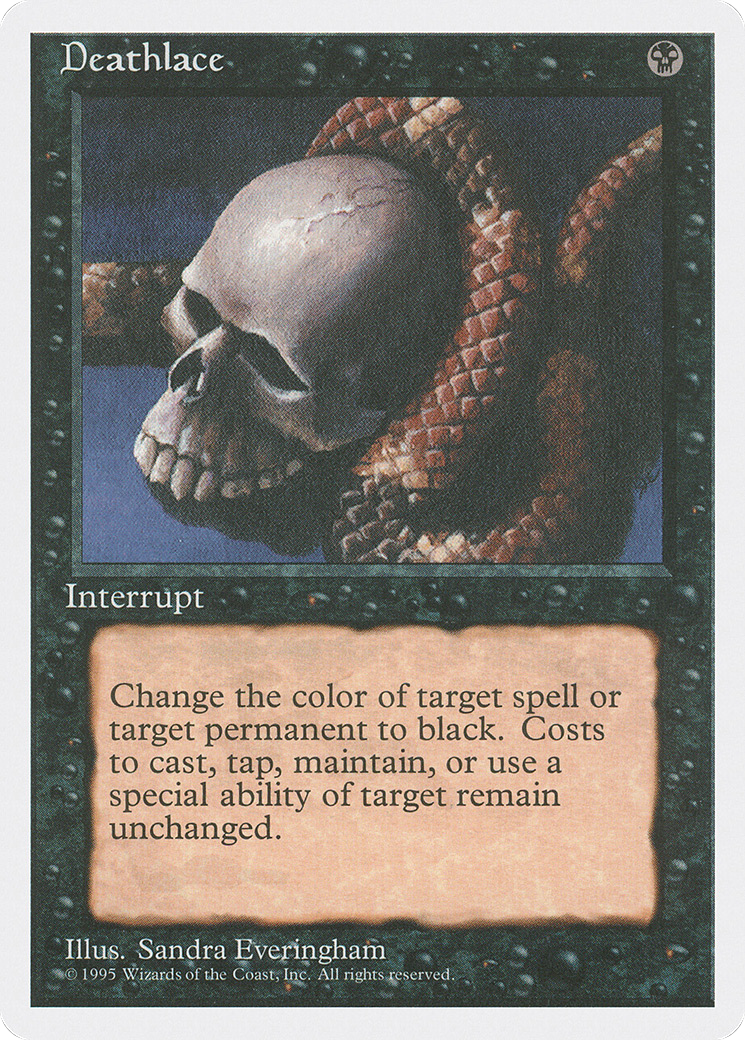 Deathlace (4ED-131) [Fourth Edition] MTG Single Wizards of the Coast