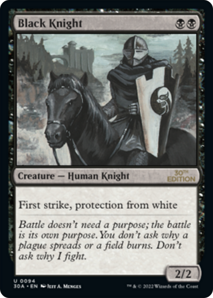 Black Knight (30A-094) [30th Anniversary Edition] MTG Single Wizards of the Coast