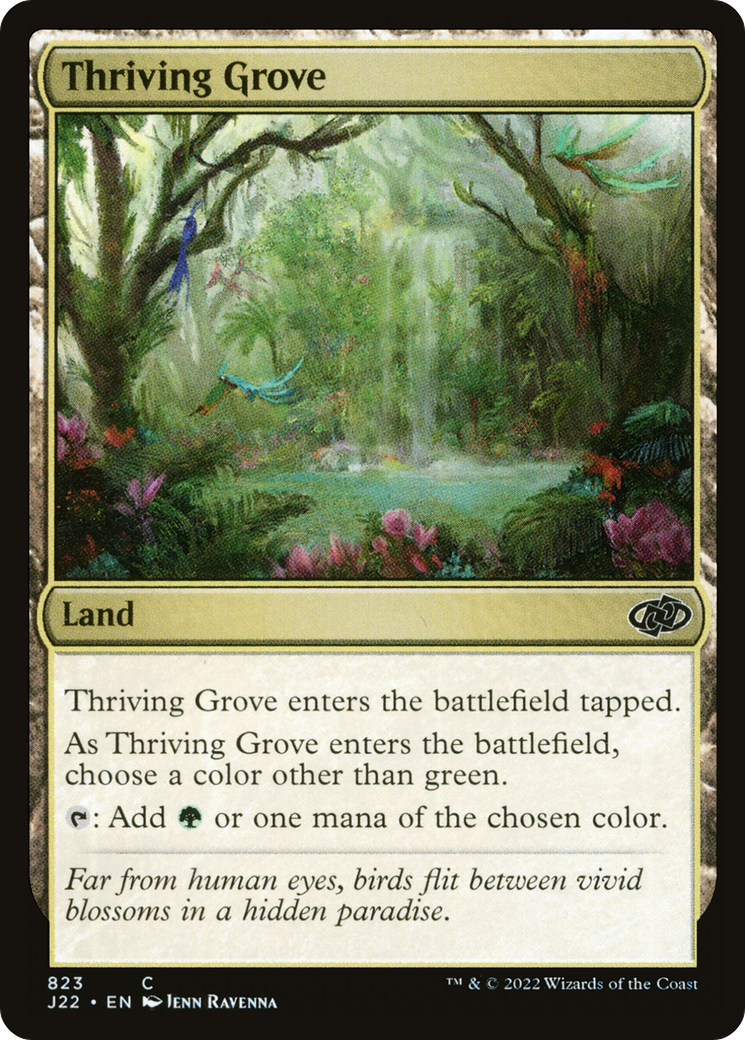 Thriving Grove (J22-823) [Jumpstart 2022] MTG Single Wizards of the Coast