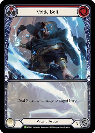 Voltic Bolt (Red) [LGS041] (Promo)  Rainbow Foil Flesh And Blood Single Flesh And Blood   