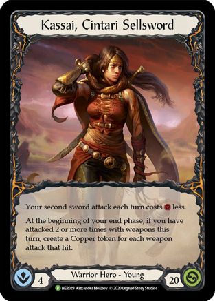 Kassai, Cintari Sellsword [HER029] (Promo)  Cold Foil Flesh And Blood Single Flesh And Blood   