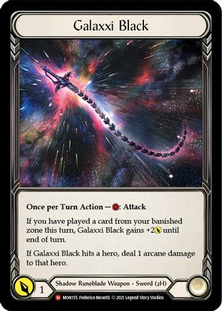 Galaxxi Black [MON155] Cold Foil Flesh And Blood Single Flesh And Blood   