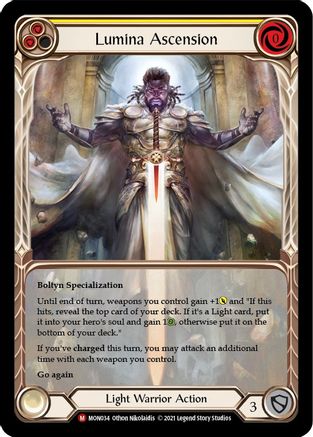Lumina Ascension (Extended Art Rainbow Foil) [MON034-EA] 1st Edition Rainbow Foil Flesh And Blood Single Flesh And Blood   