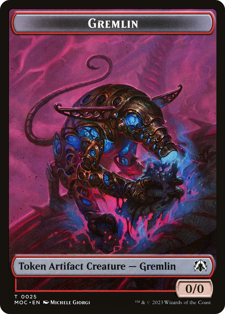 Gremlin (TMOC-025) [Tokens] March of the Machine Commander Tokens MTG Single Wizards of the Coast