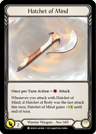 Spectral Shield //Hatchet of Mind [U-MON104 // U-MON106] Unlimited Normal Flesh And Blood Single Flesh And Blood   