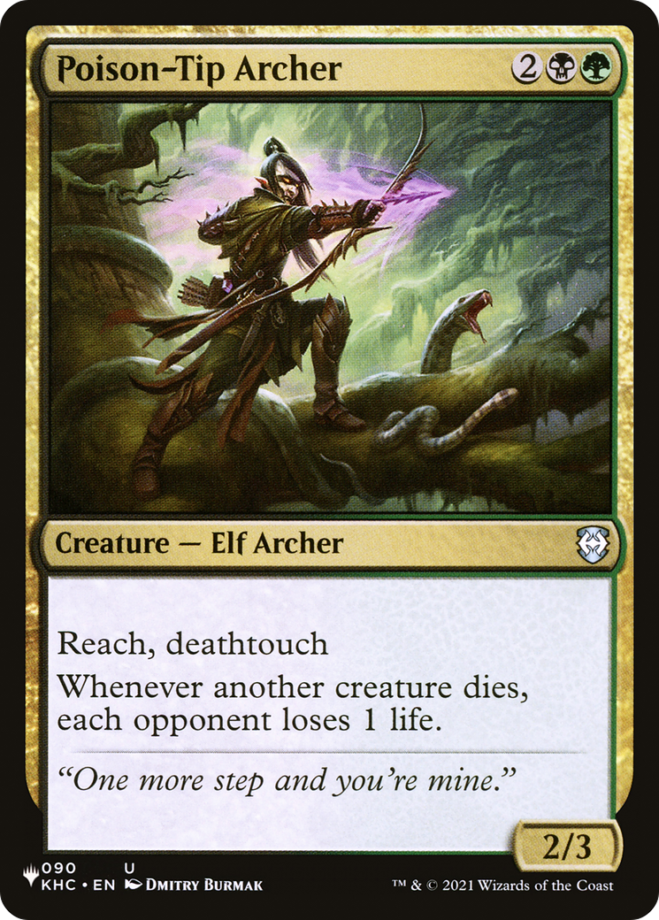 Poison-Tip Archer (LIST-KHC-90) [Mystery Booster] The List MTG Single Wizards of the Coast