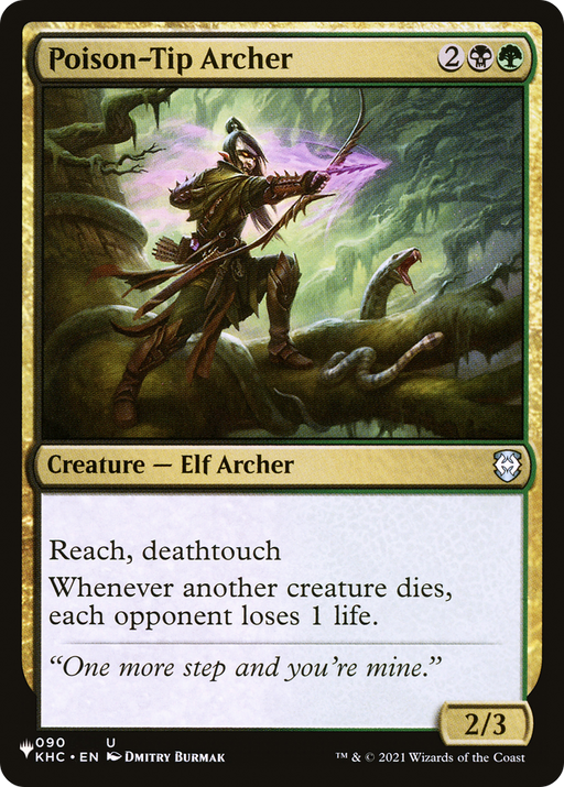 Poison-Tip Archer (LIST-KHC-90) [Mystery Booster] The List MTG Single Wizards of the Coast