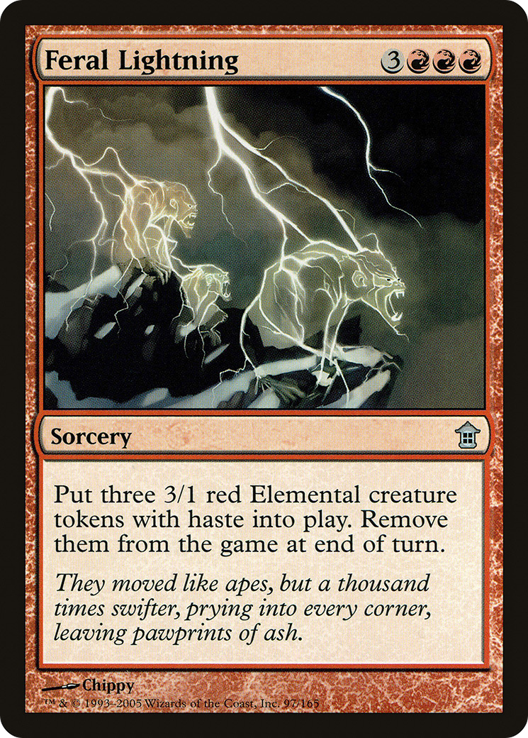 Feral Lightning (SOK-097) [Saviors of Kamigawa] MTG Single Wizards of the Coast
