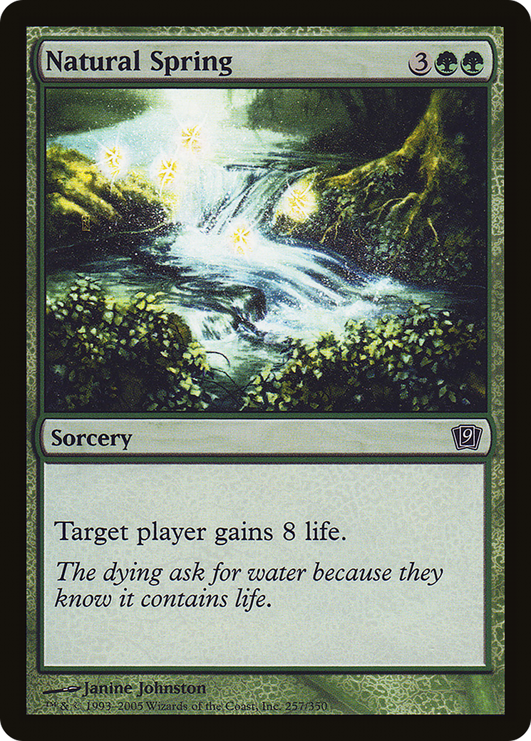 Natural Spring (9ED-257) [9th Edition] MTG Single Wizards of the Coast