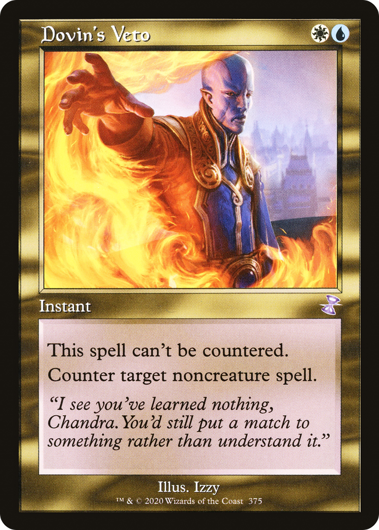 Dovin's Veto (TSR-375) [Time Spiral Remastered] Foil MTG Single Wizards of the Coast