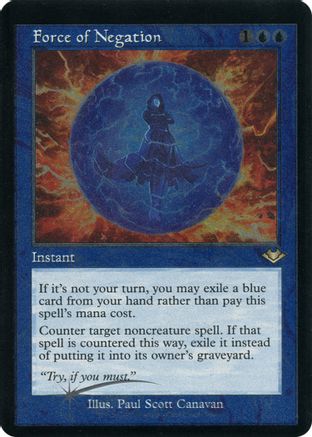 Force of Negation (Foil Etched) (MH1-009) [Modern Horizons] Foil MTG Single Modern Horizons
