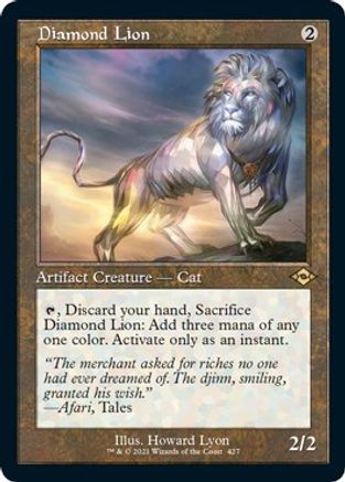 Diamond Lion (Foil Etched) (MH2-427) [Modern Horizons 2] Foil MTG Single Wizards of the Coast