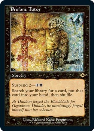 Profane Tutor (Foil Etched) (MH2-401) [Modern Horizons 2] Foil