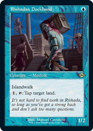 Rishadan Dockhand (Foil Etched) (MH2-391) [Modern Horizons 2] Foil MTG Single Wizards of the Coast
