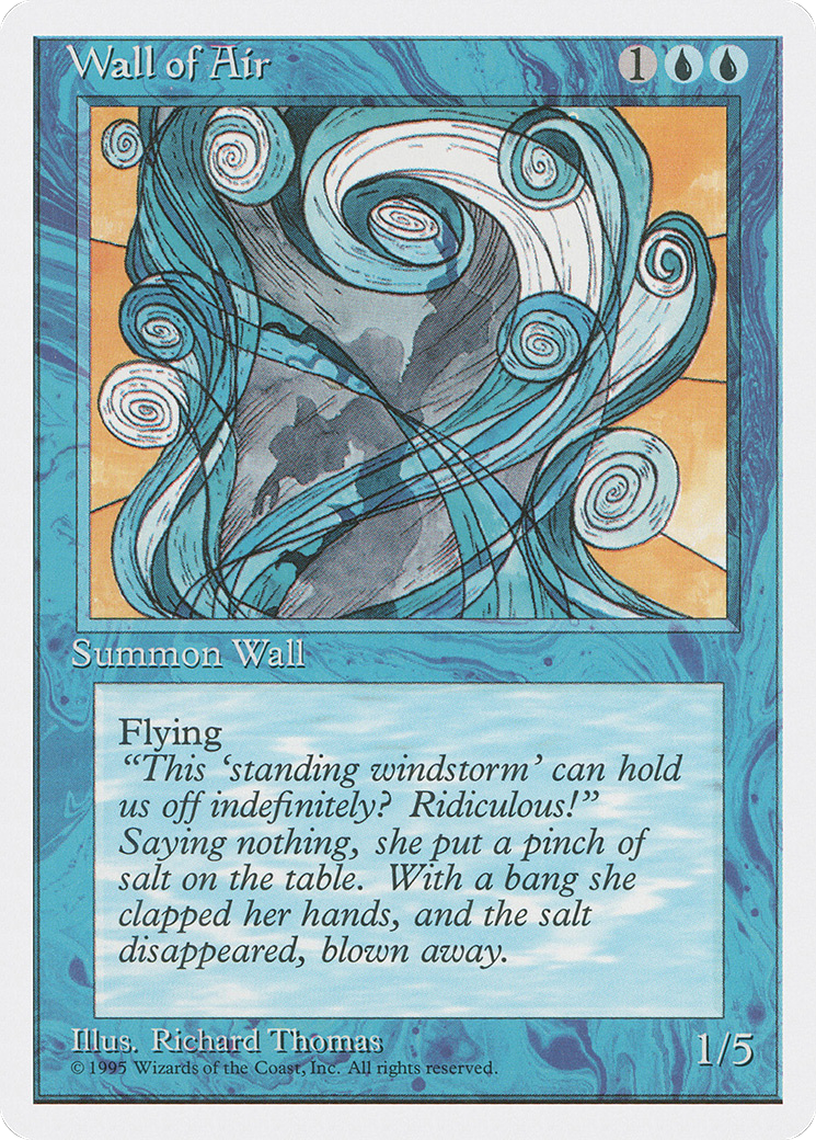 Wall of Air (4ED-113) [Fourth Edition] MTG Single Wizards of the Coast