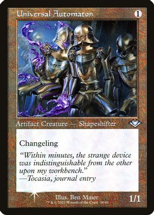 Universal Automaton (Foil Etched) (MH1-038) [Modern Horizons] Foil MTG Single Modern Horizons