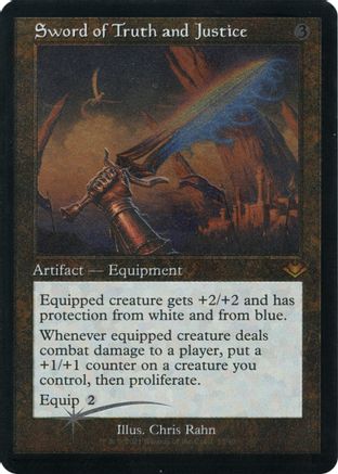 Sword of Truth and Justice (Foil Etched) (MH1-032) [Modern Horizons] Foil MTG Single Modern Horizons