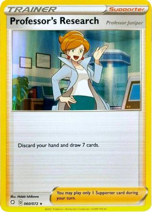 Professor's Research - 060/072 (Holofoil) Holofoil [Misc: Deck Exclusives] Pokemon Single Pokémon