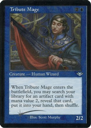 Tribute Mage (Foil Etched) (MH1-010) [Modern Horizons] Foil MTG Single Modern Horizons