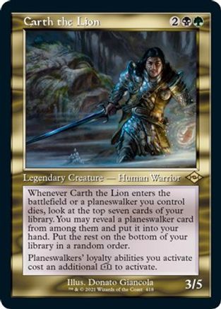 Carth the Lion (Foil Etched) (MH2-418) [Modern Horizons 2] Foil