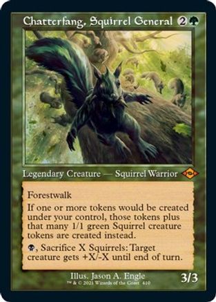 Chatterfang, Squirrel General (Foil Etched) (MH2-410) [Modern Horizons 2] Foil MTG Single Wizards of the Coast