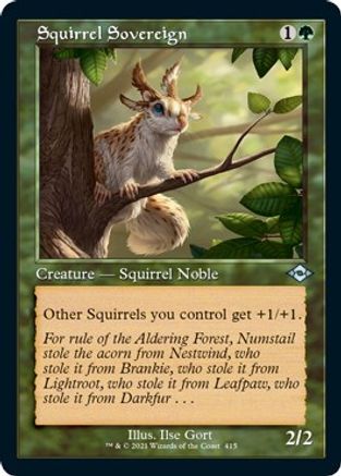 Squirrel Sovereign (Foil Etched) (MH2-415) [Modern Horizons 2] Foil MTG Single Wizards of the Coast
