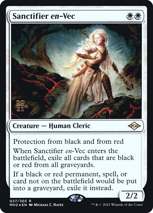 Sanctifier en-Vec (PRE-027) [Modern Horizons 2 Promos] Foil MTG Single Wizards of the Coast