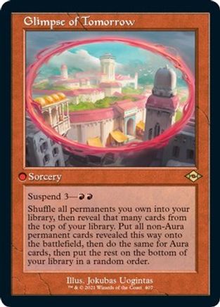 Glimpse of Tomorrow (Foil Etched) (MH2-407) [Modern Horizons 2] Foil MTG Single Wizards of the Coast
