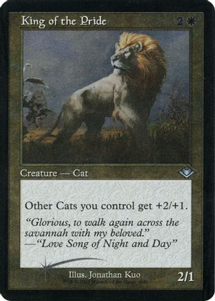 King of the Pride (Foil Etched) (MH1-004) [Modern Horizons] Foil MTG Single Modern Horizons