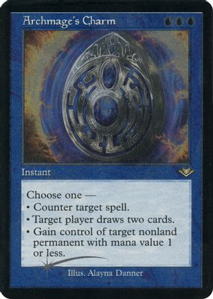 Archmage's Charm (Foil Etched) (MH1-007) [Modern Horizons] Foil MTG Single Wizards of the Coast