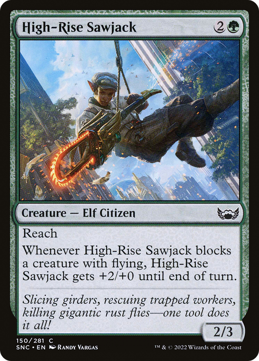 High-Rise Sawjack (SNC-150) [Streets of New Capenna] Foil MTG Single Wizards of the Coast
