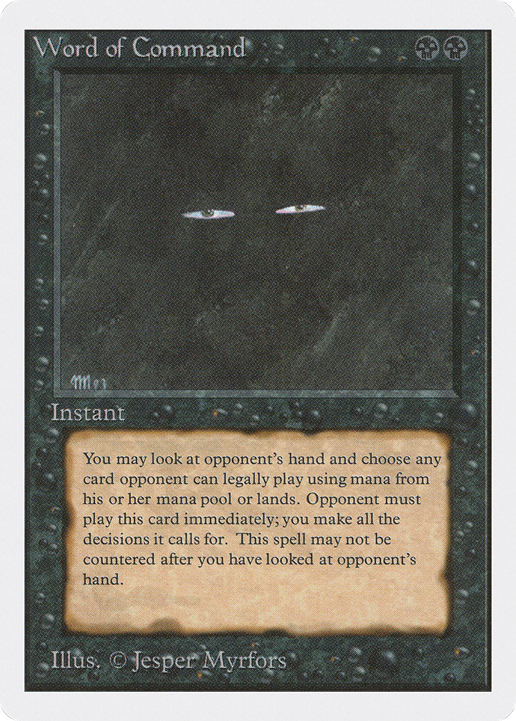 Word of Command (2ED-137) [Oldschool] Unlimited Edition MTG Single Wizards of the Coast