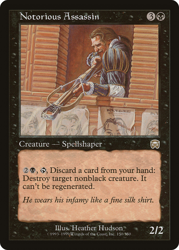 Notorious Assassin (MMQ-150) [Mercadian Masques] MTG Single Wizards of the Coast